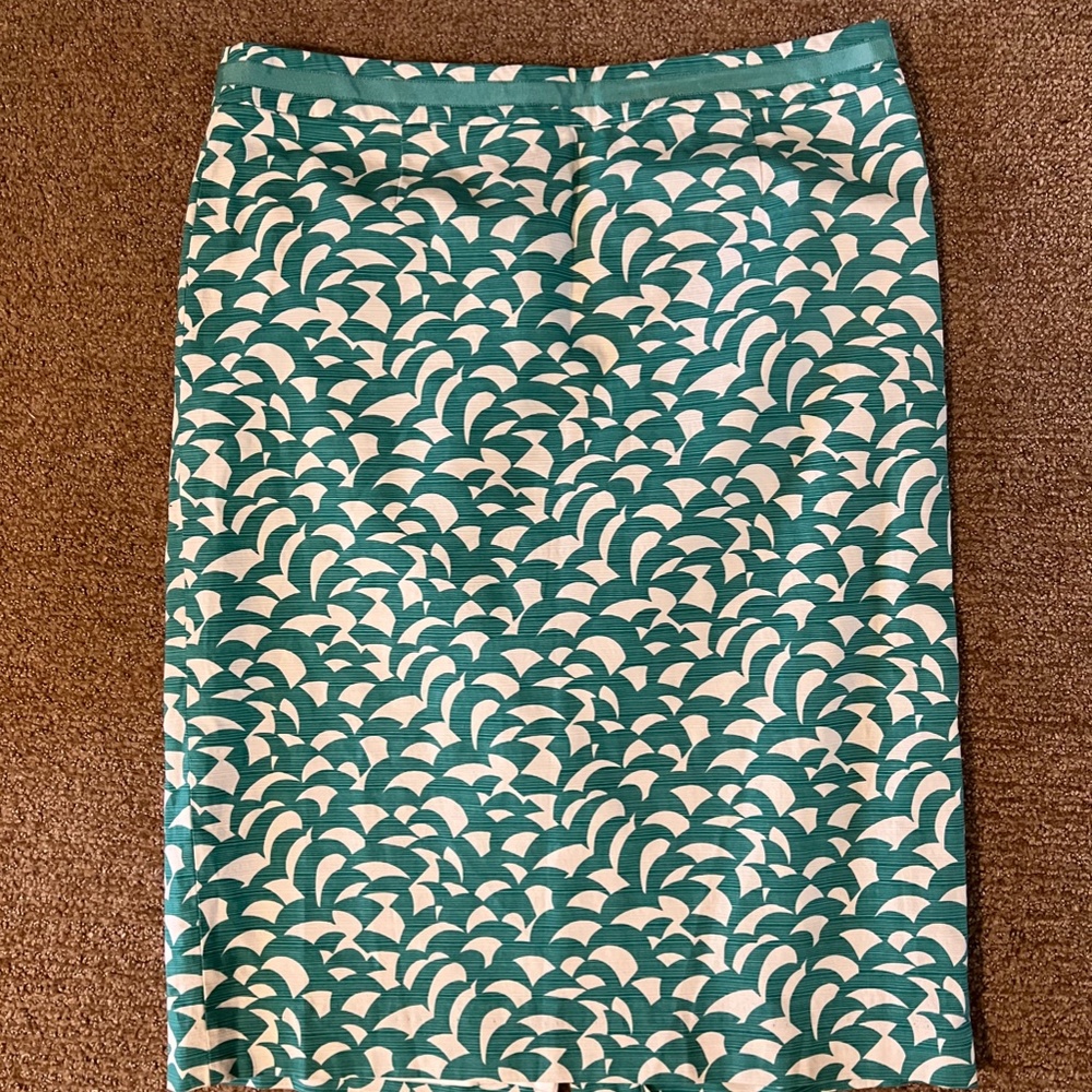 Boden 12L Printed Cotton Skirt, Crocus April Showers